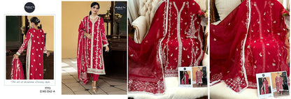 1242 Mehboob Tex Organza Pakistani Salwar Suits