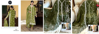 1242 Mehboob Tex Organza Pakistani Salwar Suits