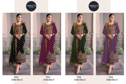 1254 Mehboob Tex Georgette Pakistani Salwar Suits