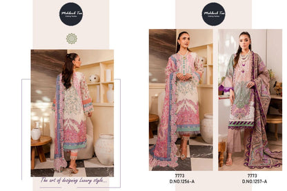 1256-1257 Mehboob Tex Cotton Pakistani Patch Work Suits