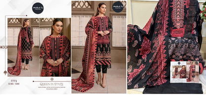 1260 -1265 Mehboob Tex Pure Cotton Pakistani Patch Work Suits