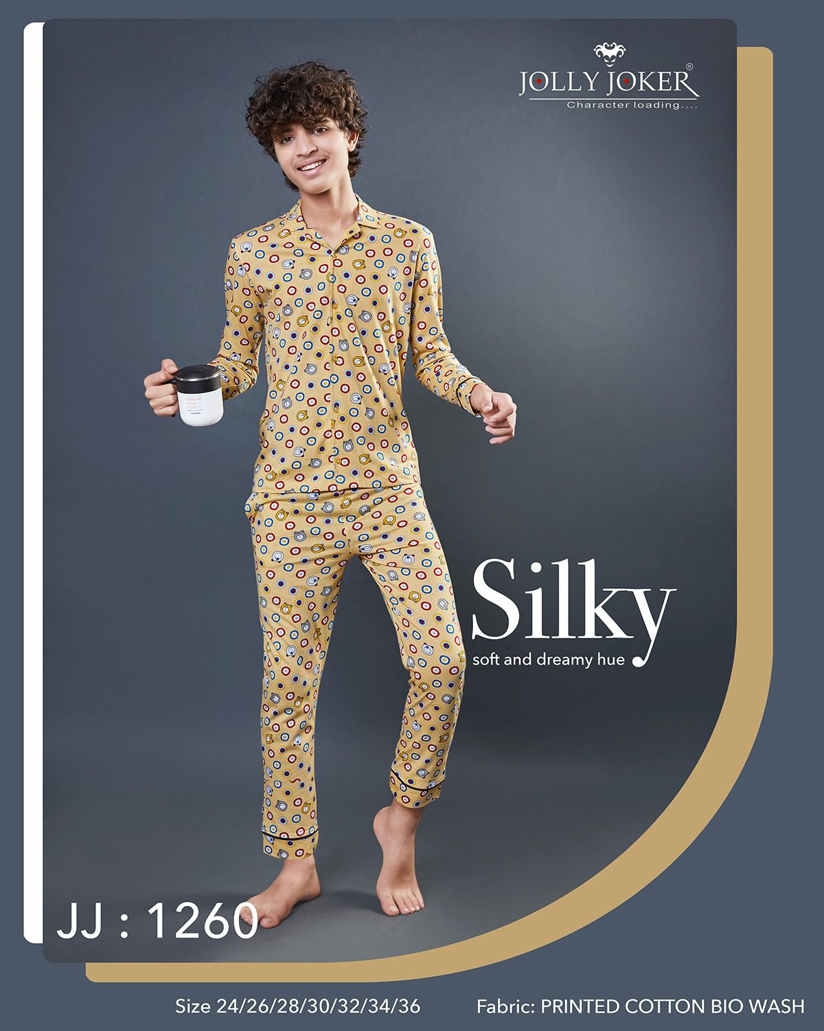 1260 Jolly Joker Cotton Boys Night Suits