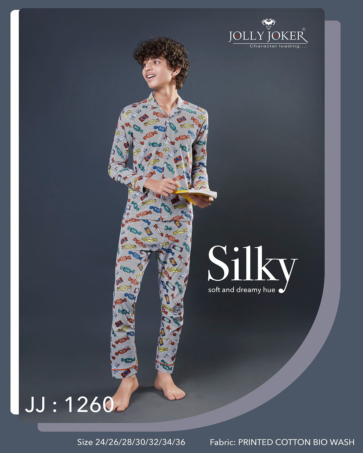 1260 Jolly Joker Cotton Boys Night Suits