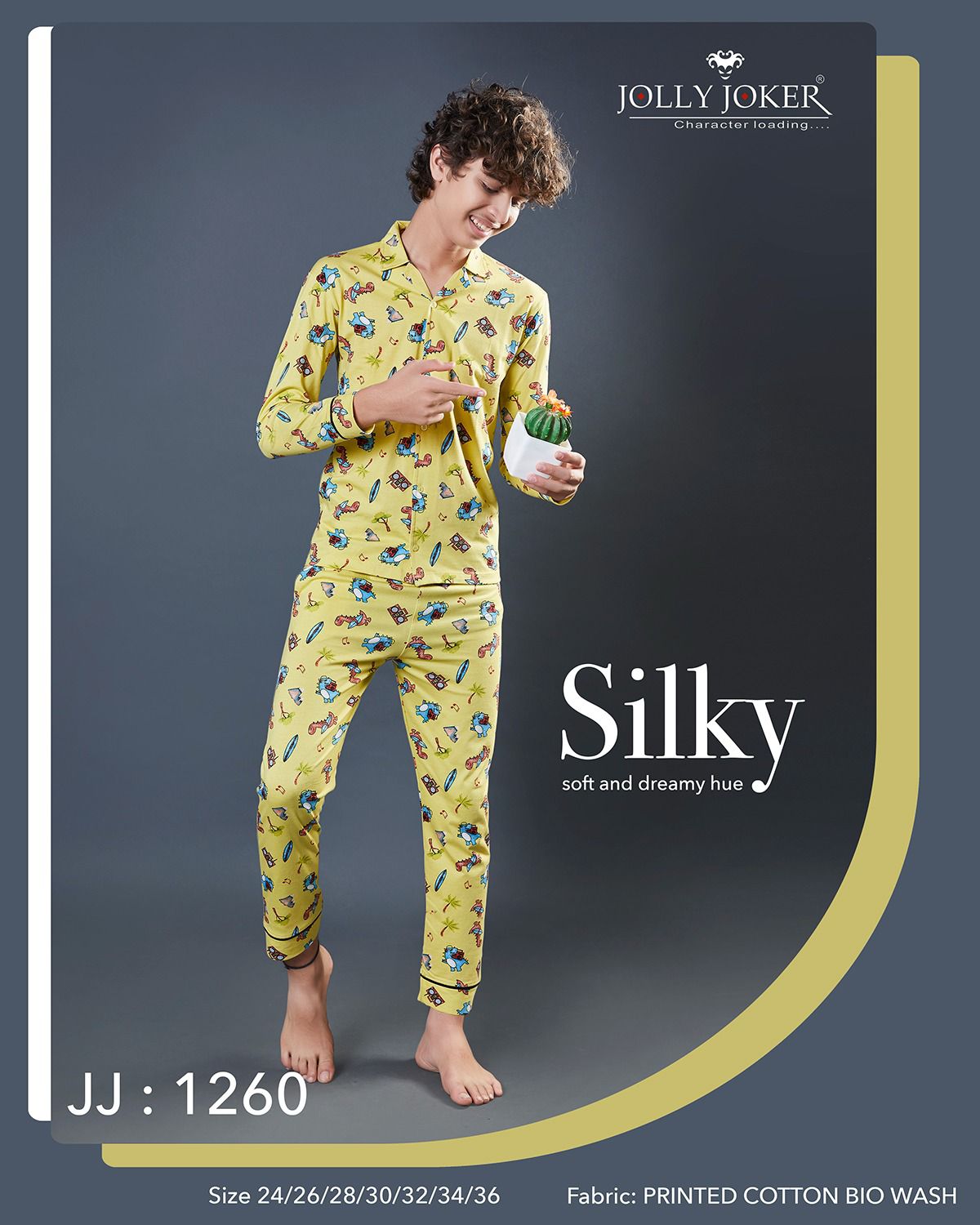 1260 Jolly Joker Cotton Boys Night Suits