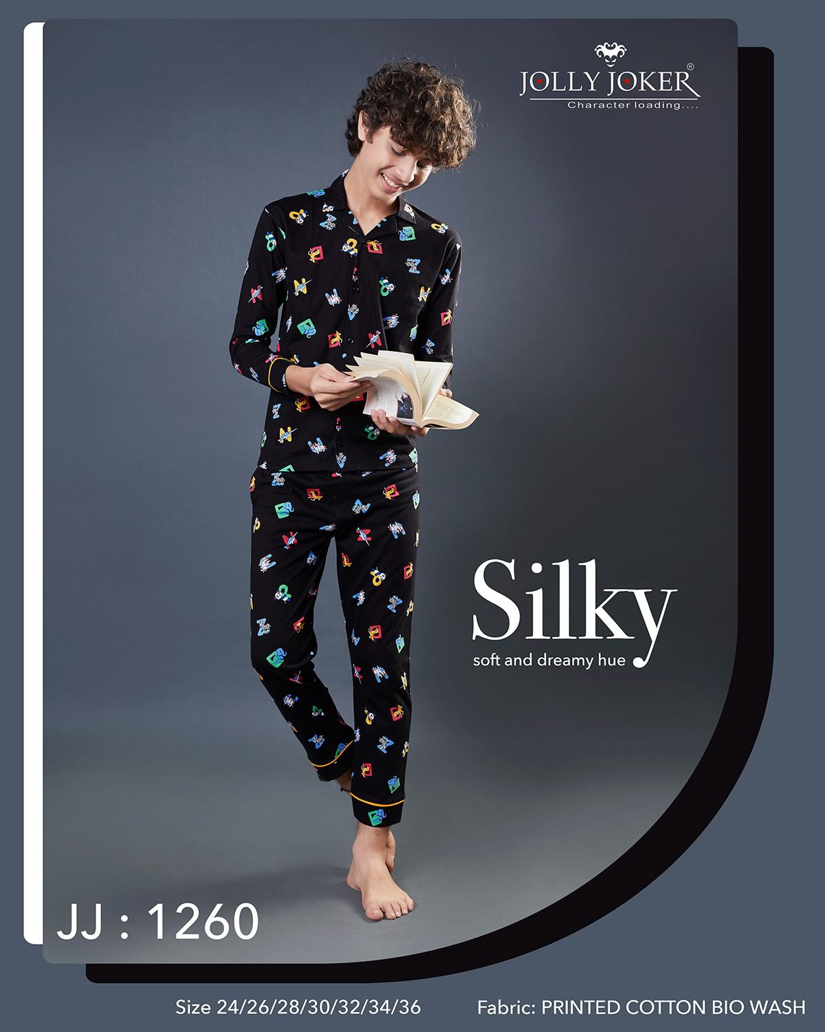 1260 Jolly Joker Cotton Boys Night Suits