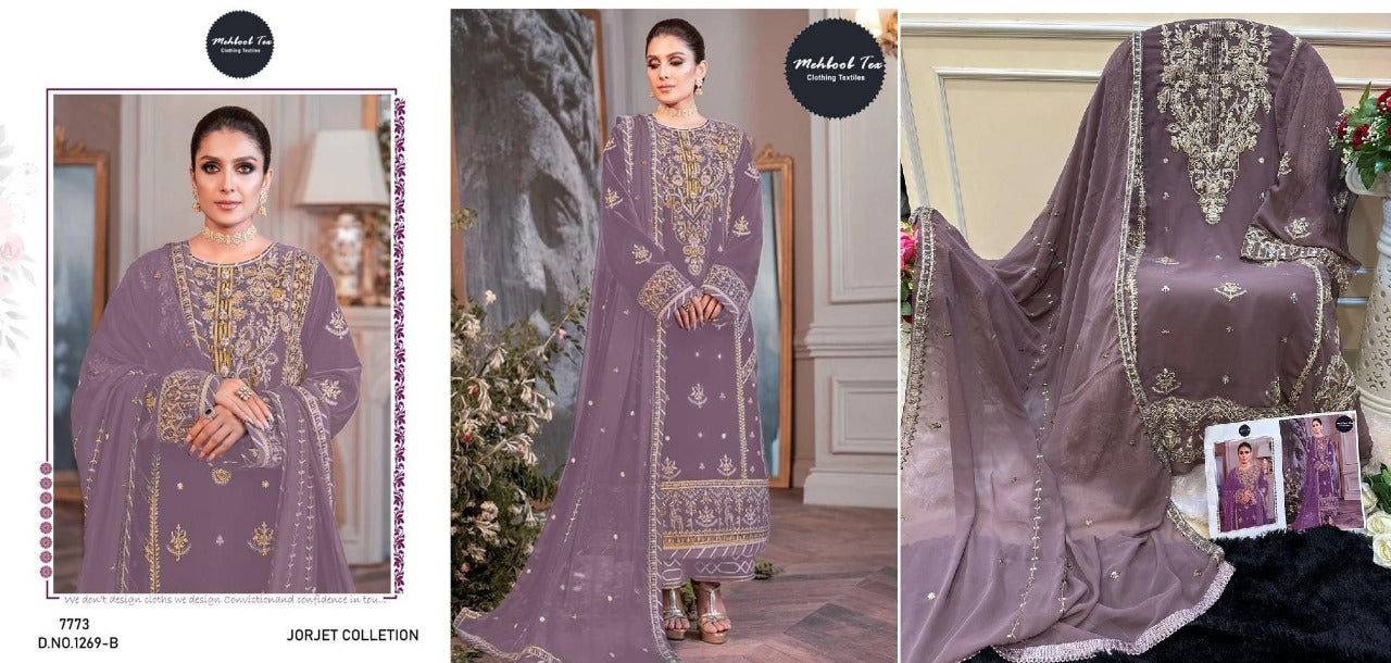 1269 Mehboob Tex Georgette Pakistani Salwar Suits