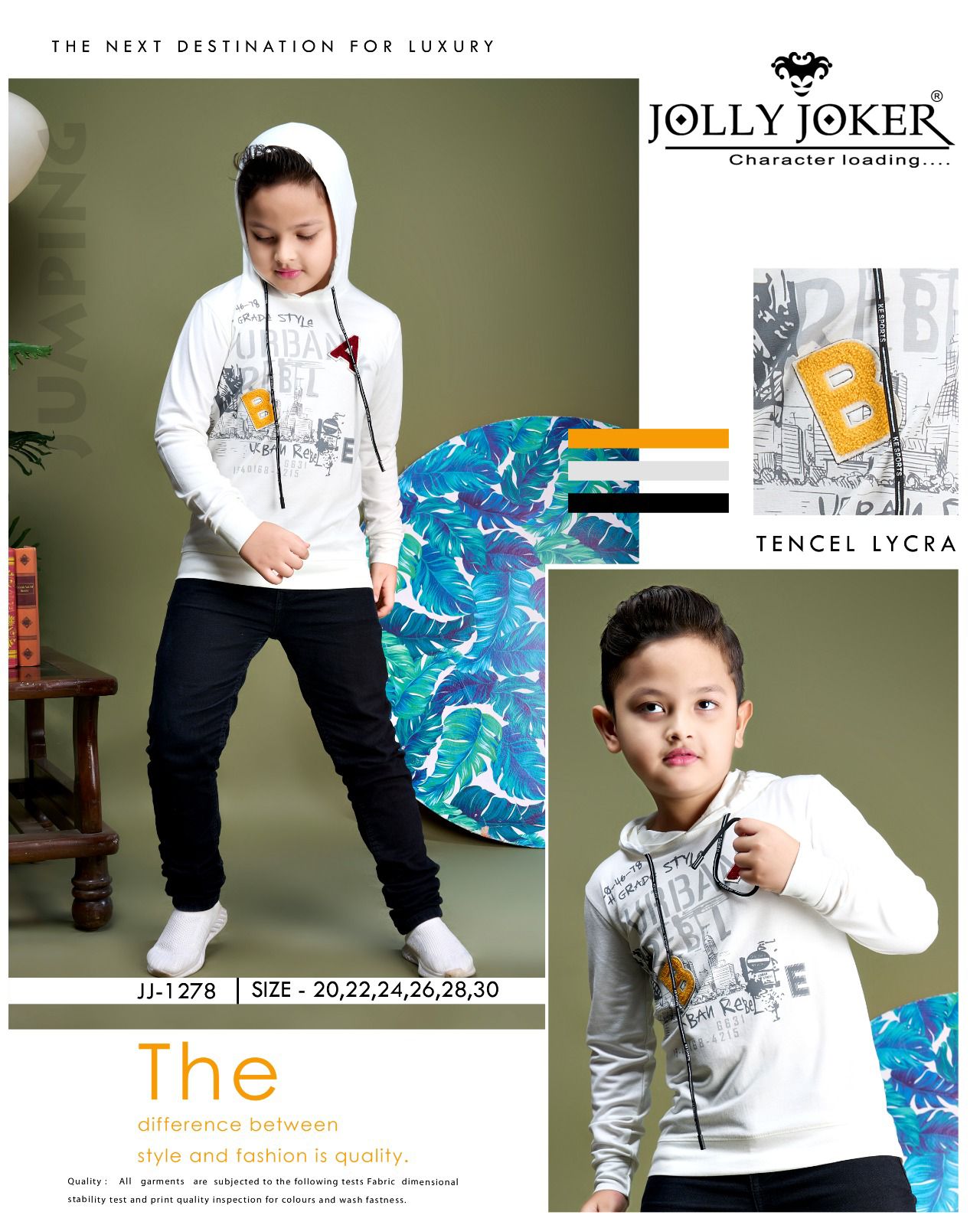 1278 Jolly Joker Tencil Lycra Boys Tshirt
