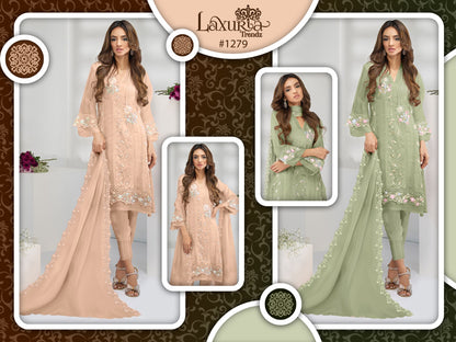 1279 Laxuria Trendz Georgette Pakistani Readymade Suits
