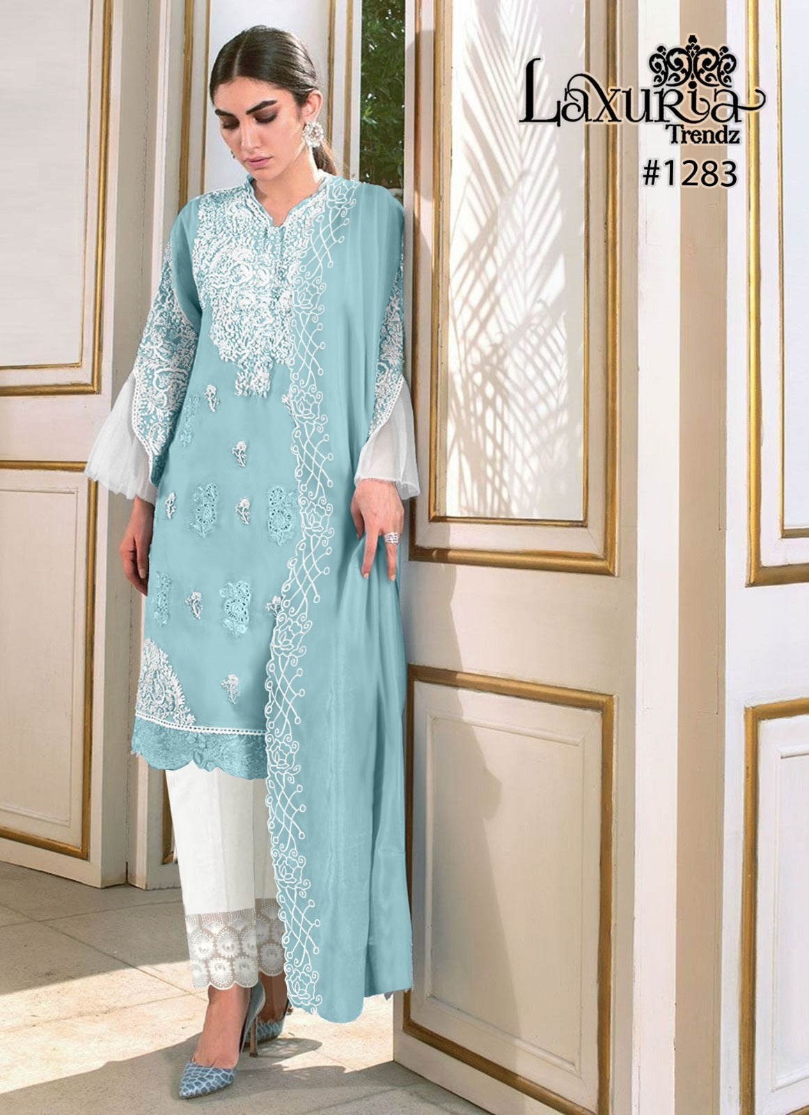1283 Laxuria Trendz Georgette Pakistani Readymade Suits