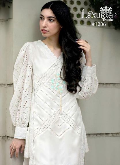 1286 New Laxuria Trendz Fox Georgette Pakistani Readymade Suits