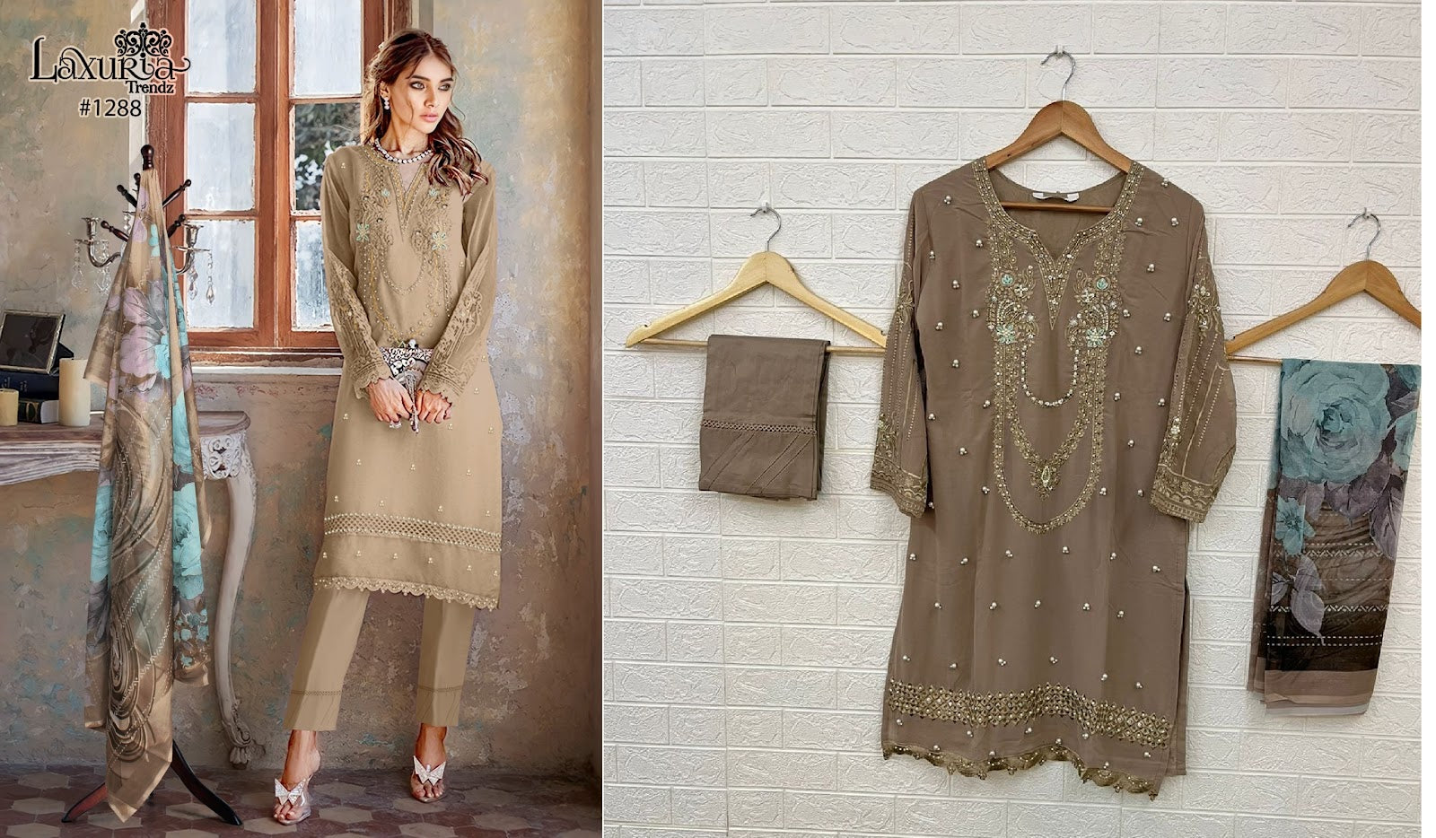 1288 Laxuria Trendz Georgette Pakistani Readymade Suits