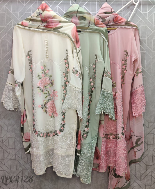 128 Maryams Georgette Pakistani Readymade Suits