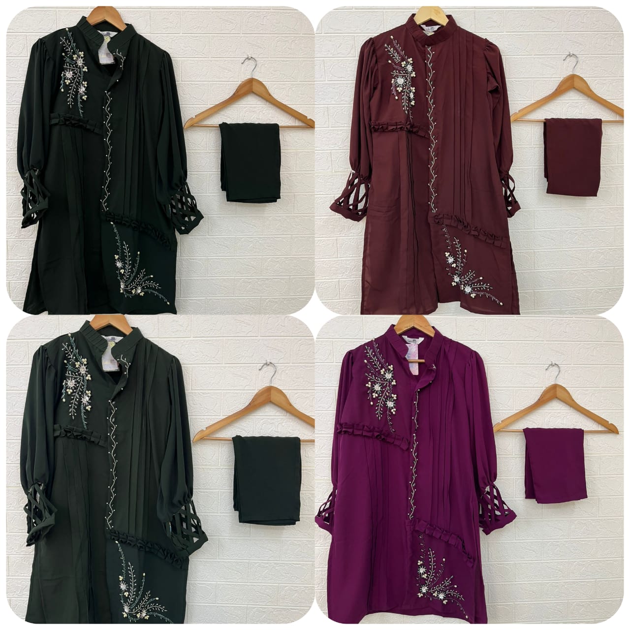 1293-New Laxuria Trendz Bsy Satin Co Ord Set