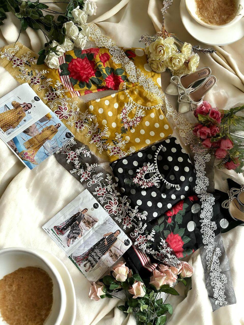 1296 Saadia Asad Summer Collection Mehboob Tex Pure Cotton Pakistani Patch Work Suits