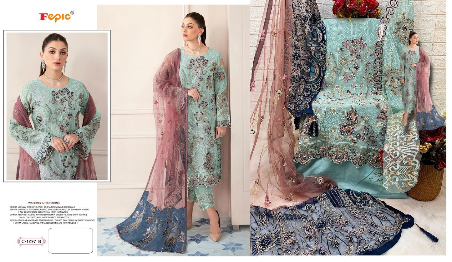 1297 Fepic Georgette Pakistani Salwar Suits
