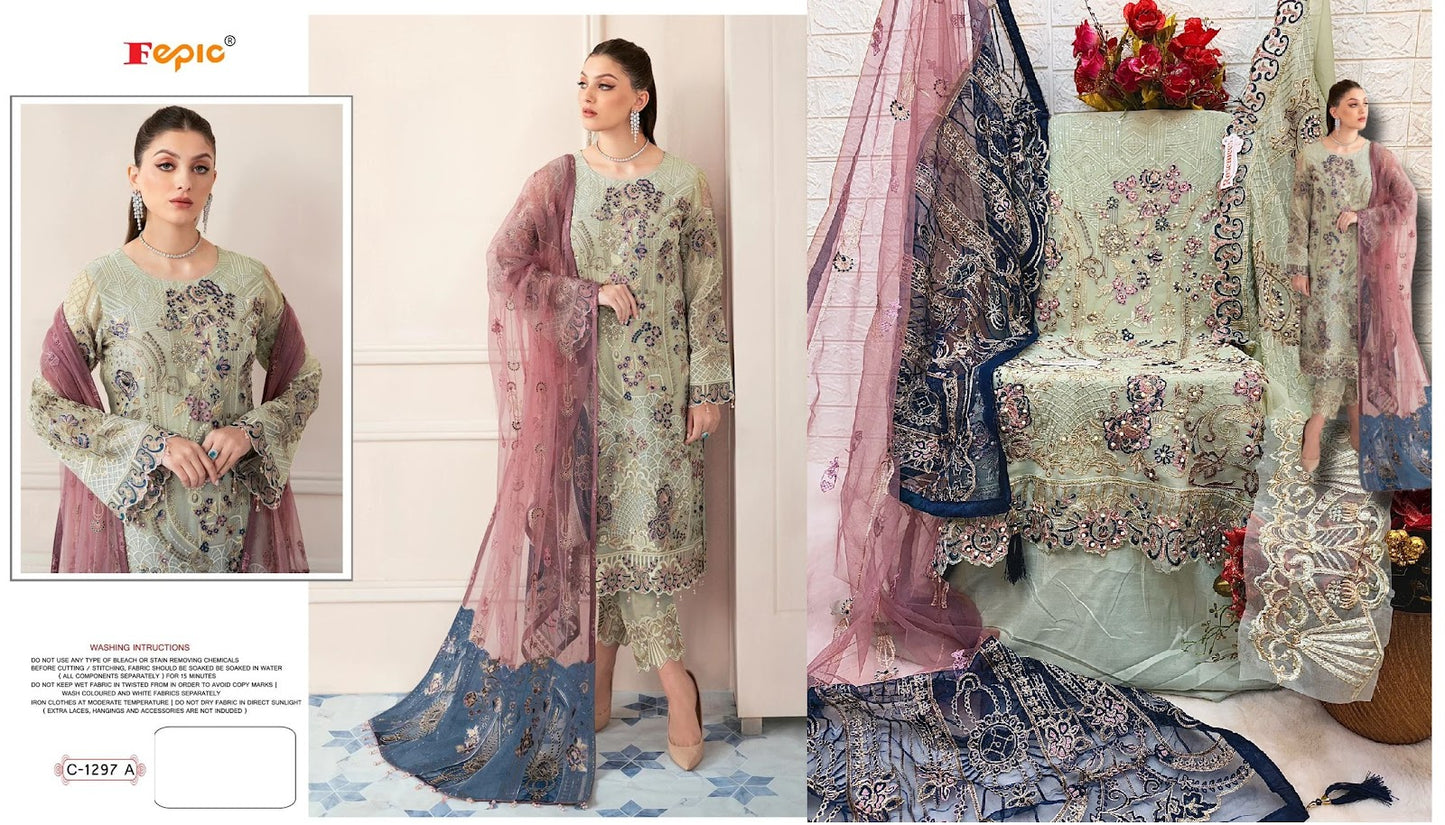 1297 Fepic Georgette Pakistani Salwar Suits