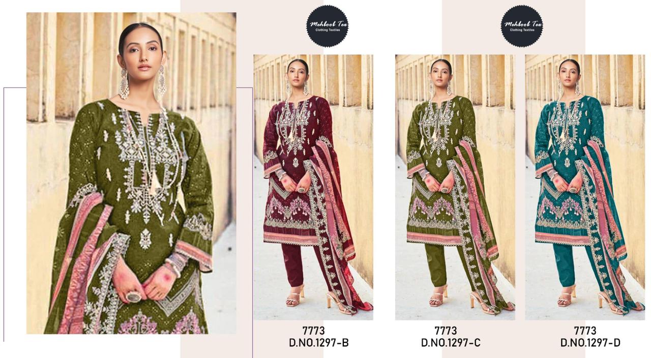 1297 Mehboob Tex Cotton Pakistani Salwar Suits