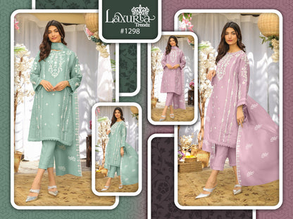 1298 Laxuria Trendz Georgette Pakistani Readymade Suits