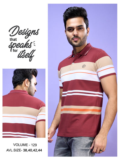 129 Everyday Stripes Matty Mens Tshirts