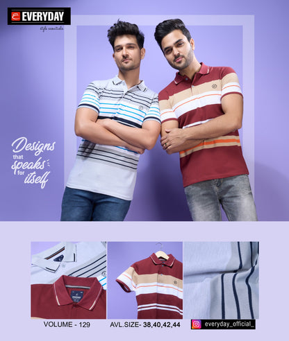 129 Everyday Stripes Matty Mens Tshirts
