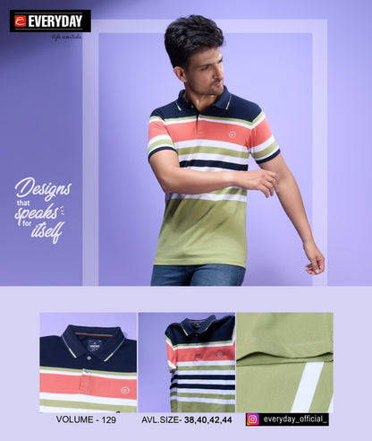 129 Everyday Stripes Matty Mens Tshirts