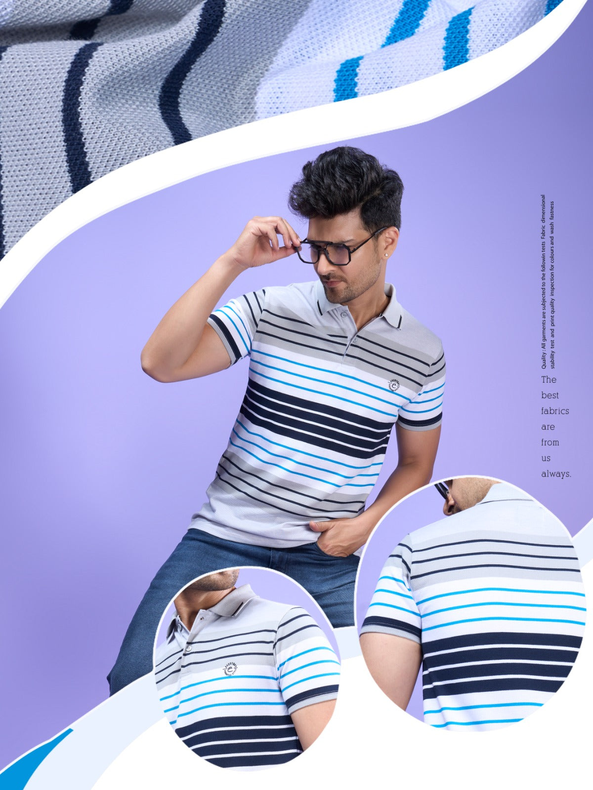 129 Everyday Stripes Matty Mens Tshirts