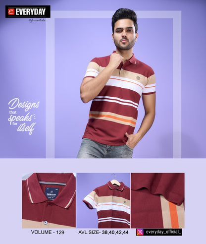 129 Everyday Stripes Matty Mens Tshirts