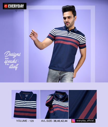 129 Everyday Stripes Matty Mens Tshirts