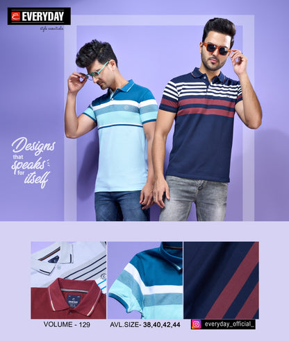 129 Everyday Stripes Matty Mens Tshirts