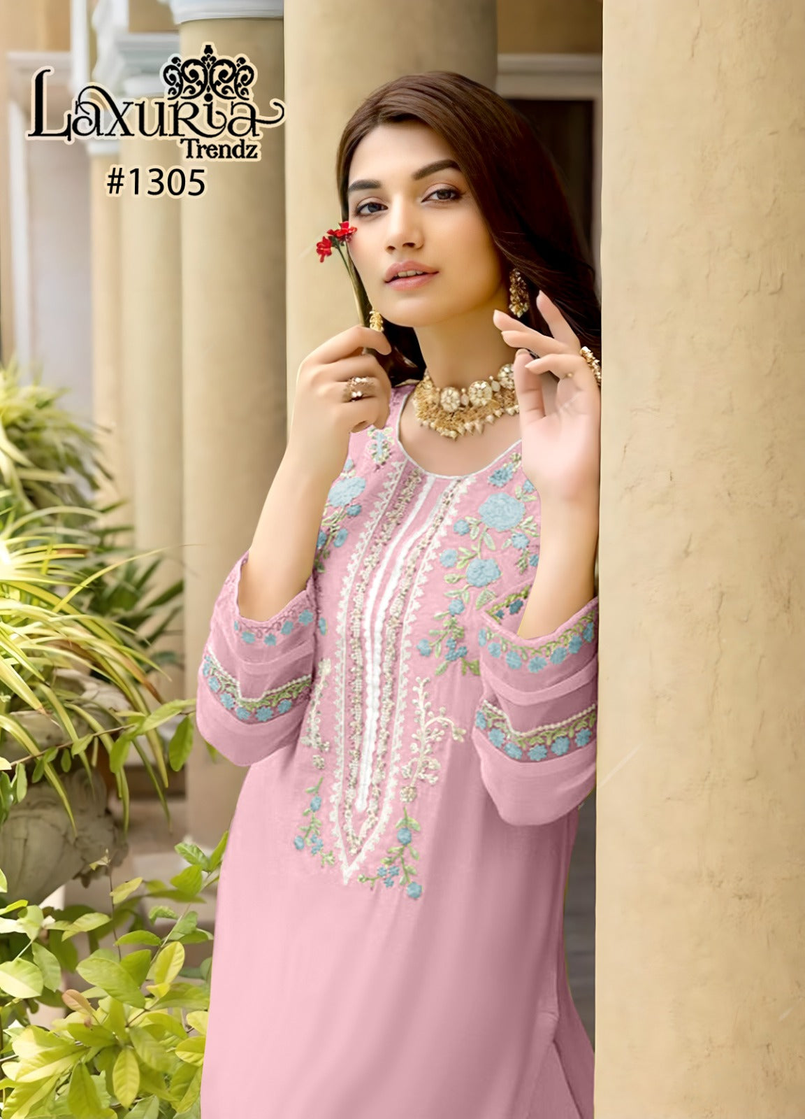 1305 Laxuria Trendz Georgette Pakistani Readymade Suits