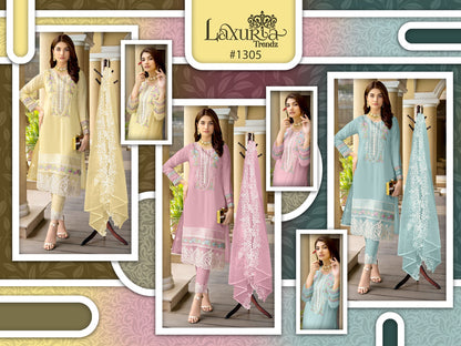1305 Laxuria Trendz Georgette Pakistani Readymade Suits