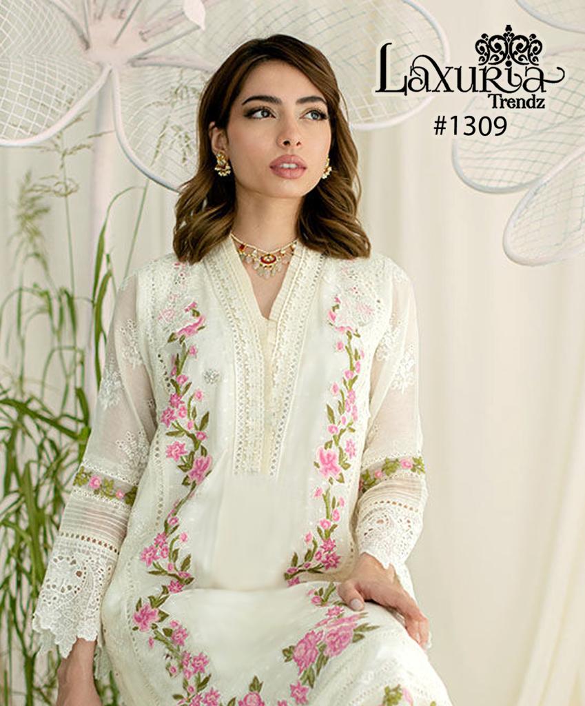 1309 Laxuria Trendz Georgette Pakistani Readymade Suits