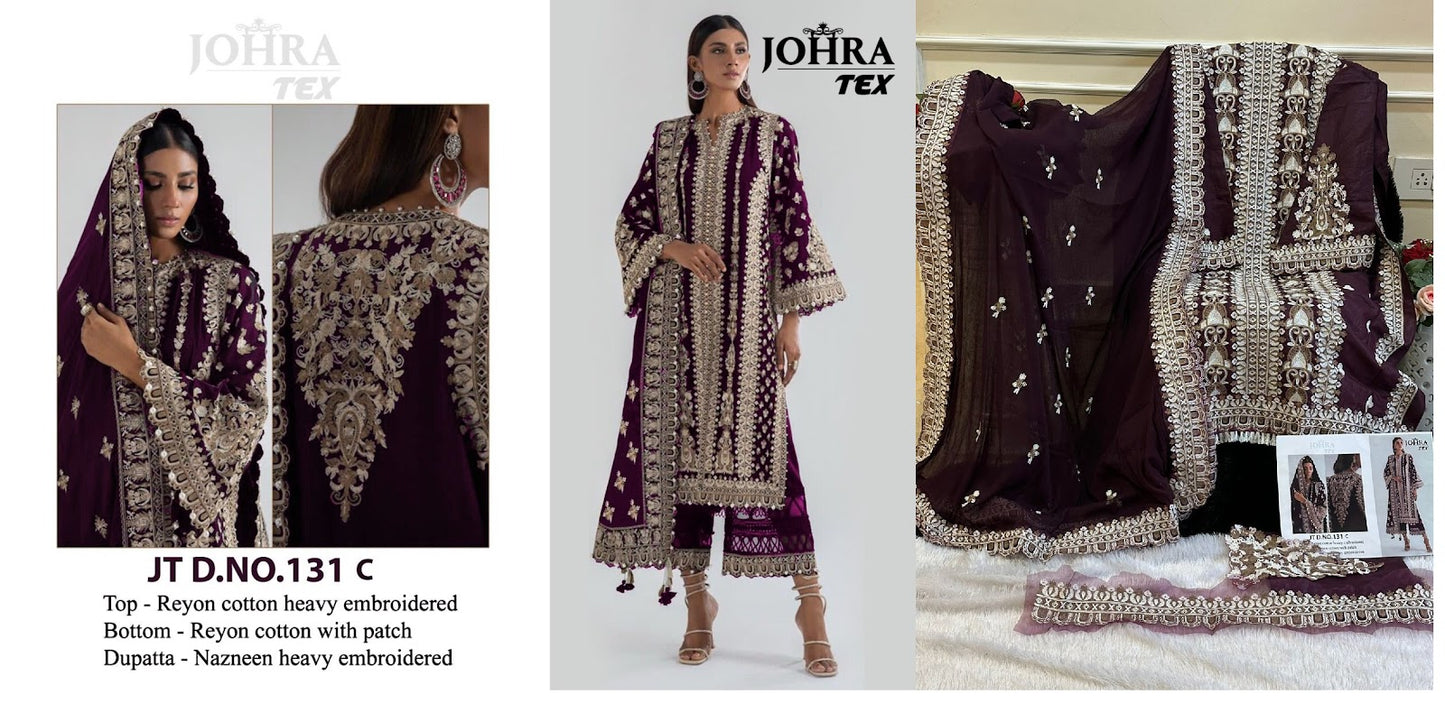 131-Colours Johra Tex Rayon Cotton Pakistani Salwar Suits