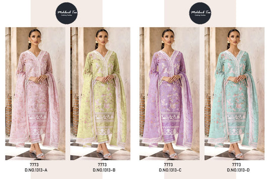 1313 Mehboob Tex Pure Cotton Pakistani Salwar Suits