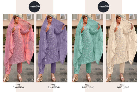 1315 Mehboob Tex Georgette Pakistani Salwar Suits