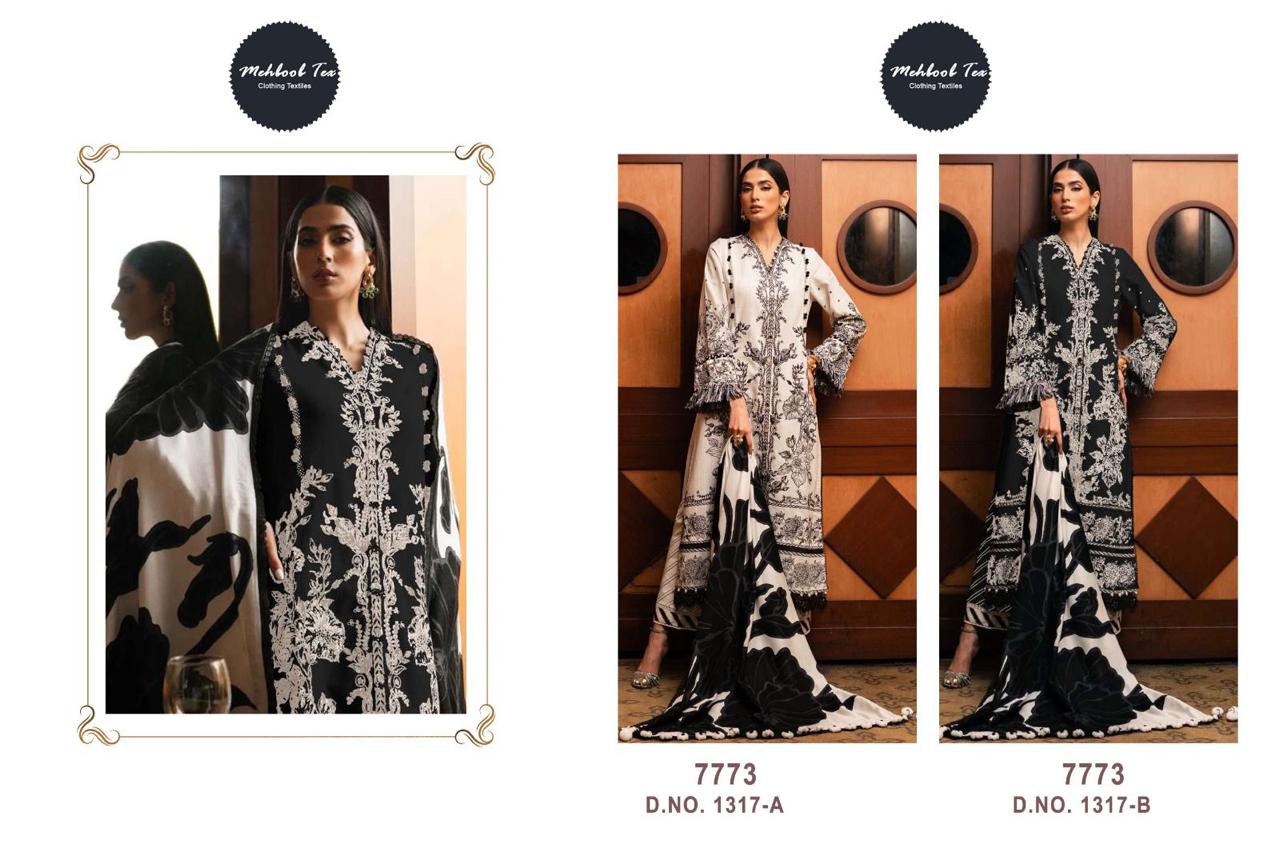 1317 Mehboob Tex Pure Cotton Pakistani Patch Work Suits