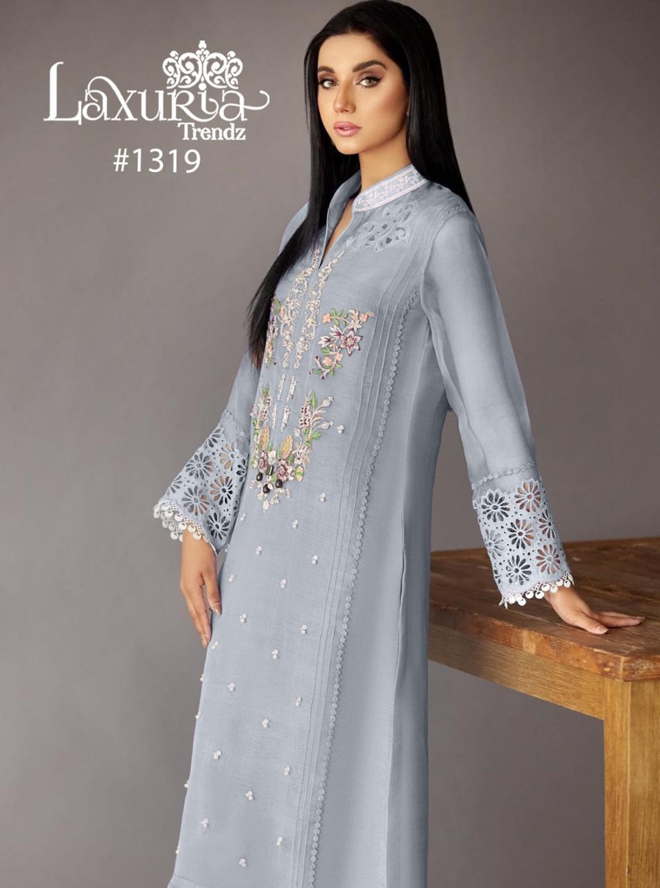 1319 Laxuria Trendz Fox Georgette Pakistani Readymade Suits