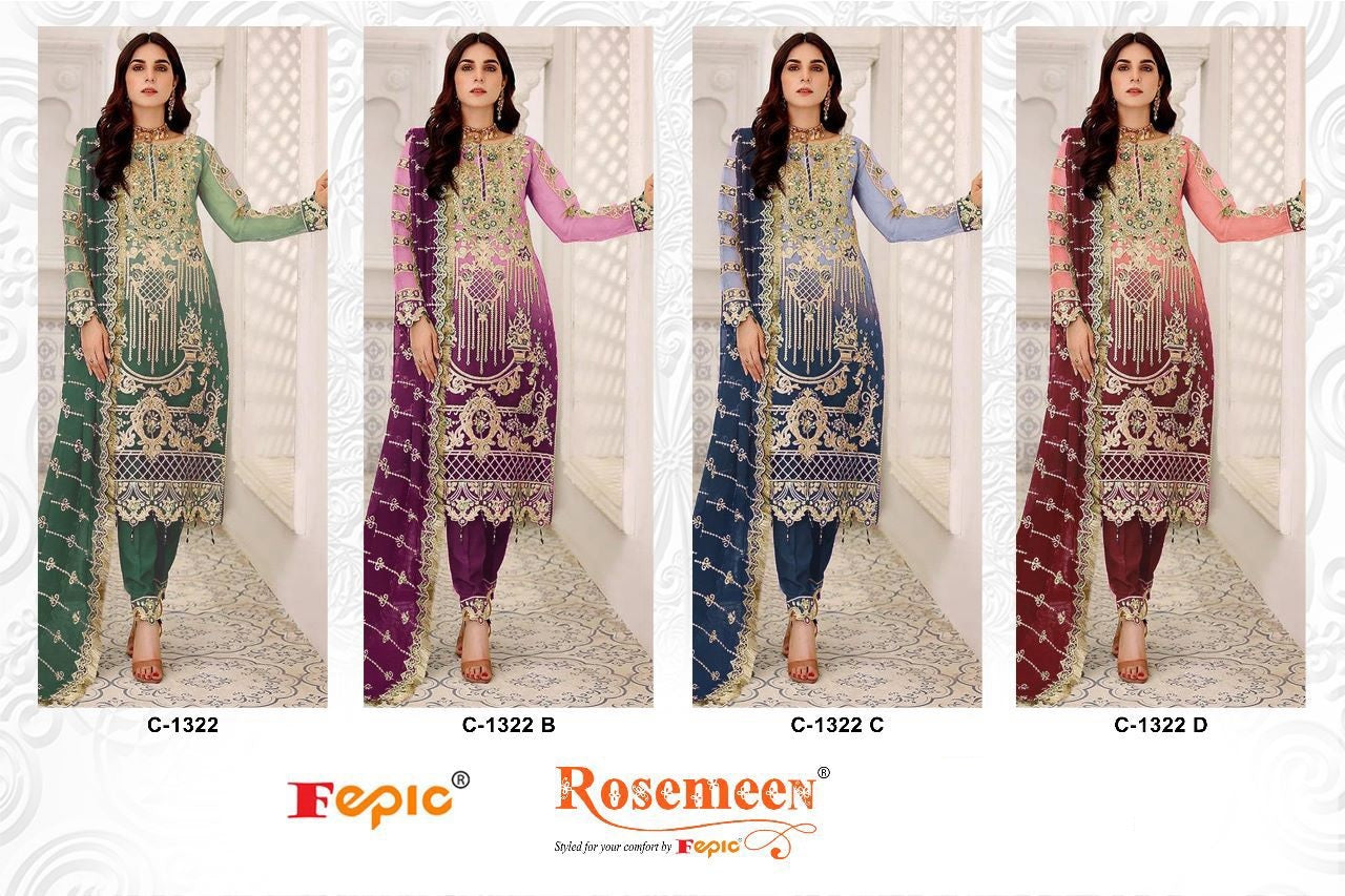 1322 Fepic Georgette Pakistani Salwar Suits