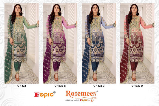 1322 Fepic Georgette Pakistani Salwar Suits