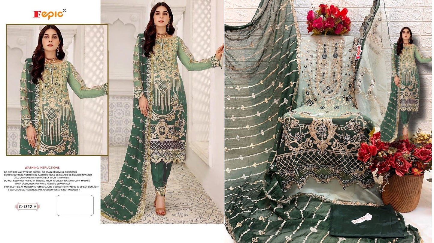 1322 Fepic Georgette Pakistani Salwar Suits