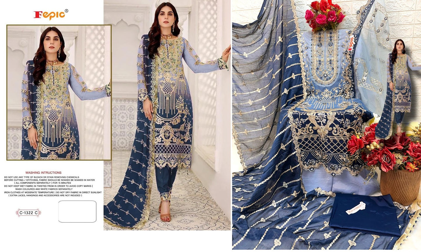 1322 Fepic Georgette Pakistani Salwar Suits