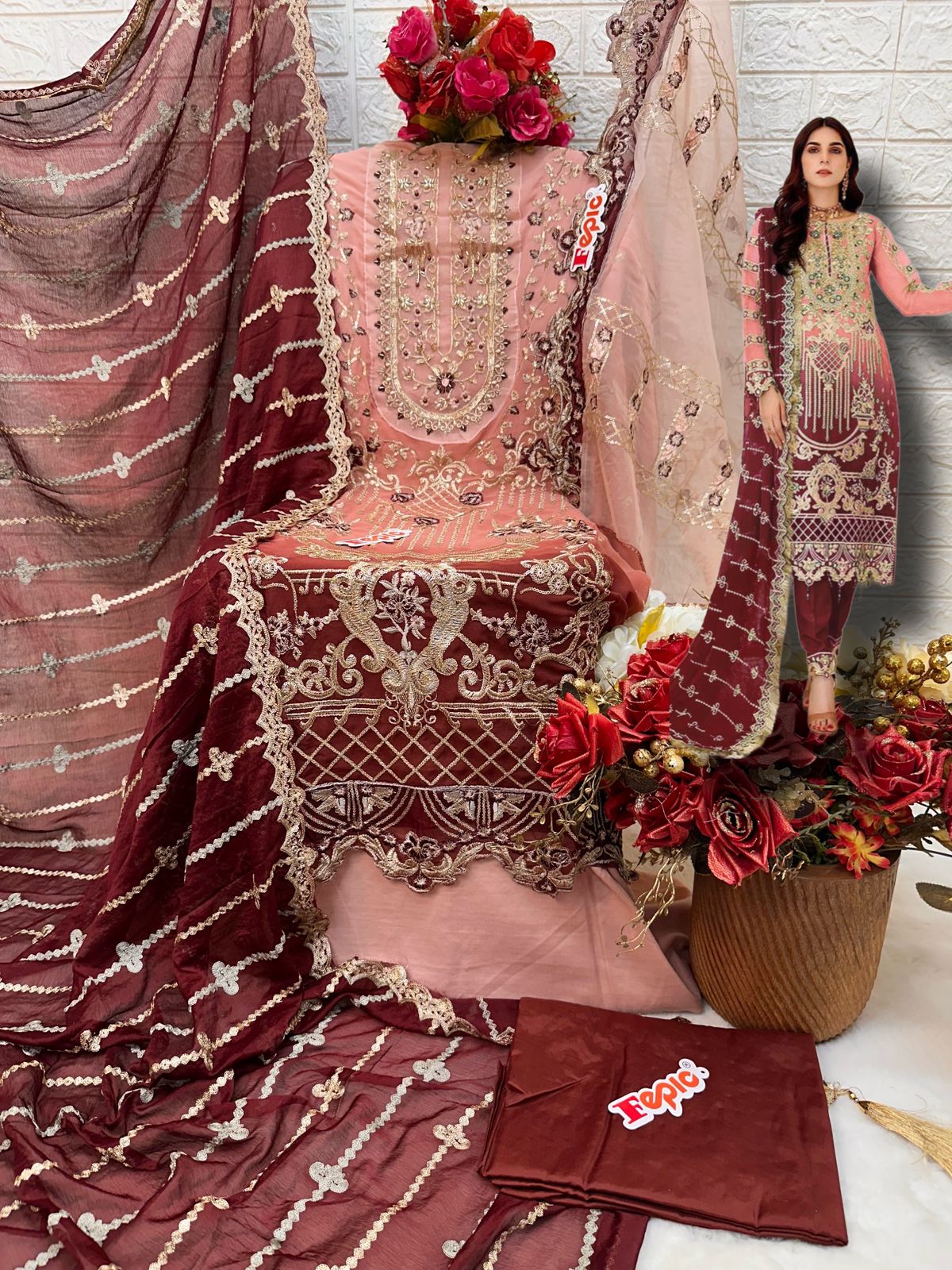 1322 Fepic Georgette Pakistani Salwar Suits