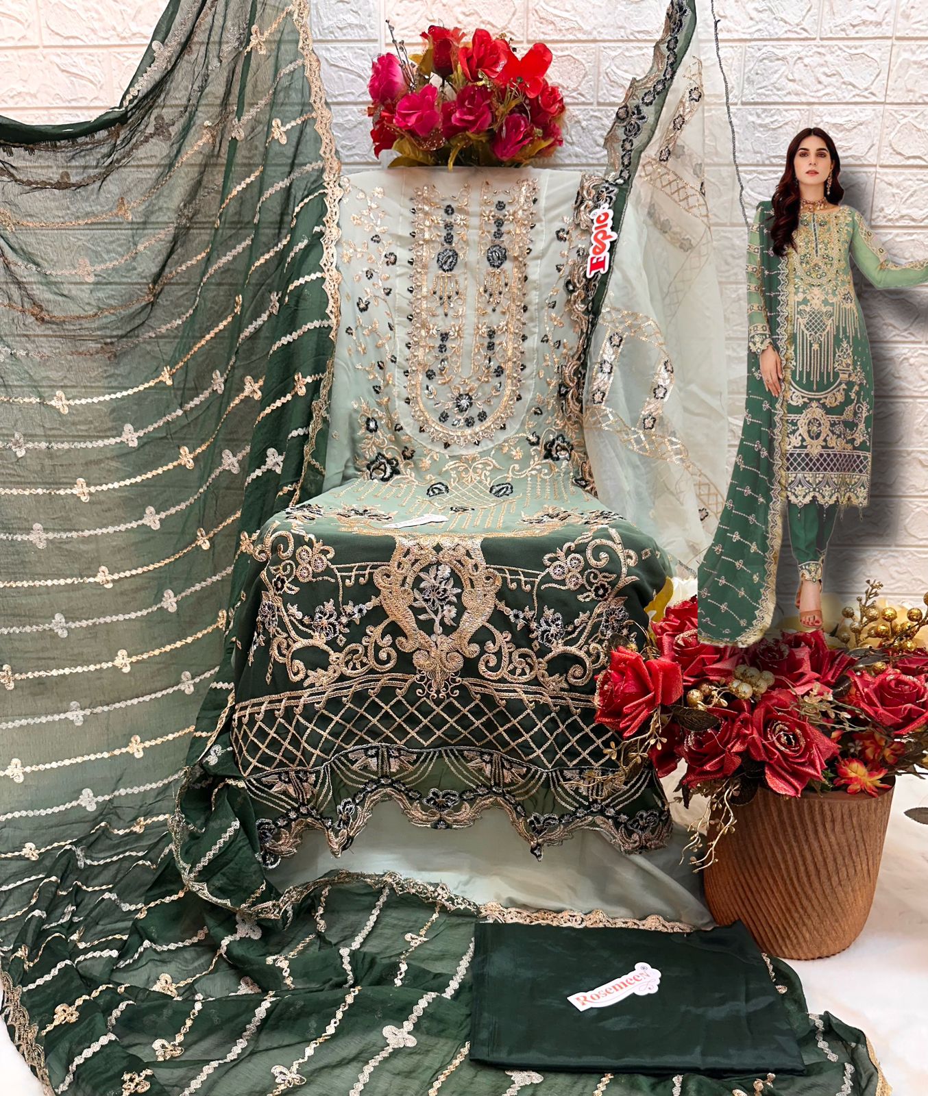 1322 Fepic Georgette Pakistani Salwar Suits