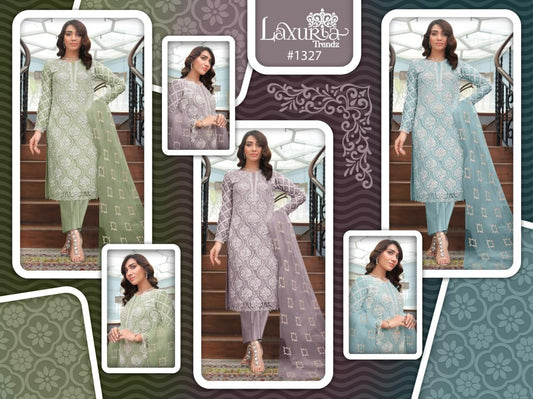 1327 Laxuria Trendz Fox Georgette Pakistani Readymade Suits