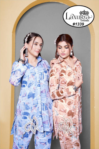 1339 Laxuria Trendz Georgette Co Ord Set