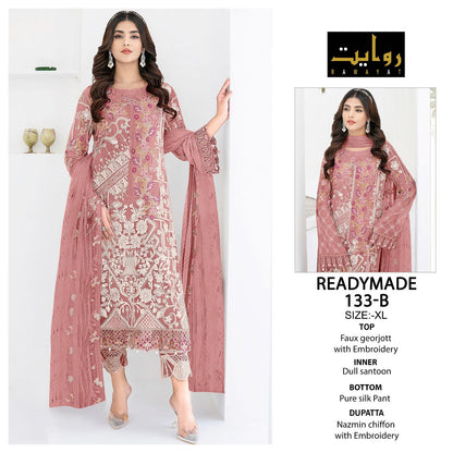133 Rawayat Fox Georgette Pakistani Readymade Suits