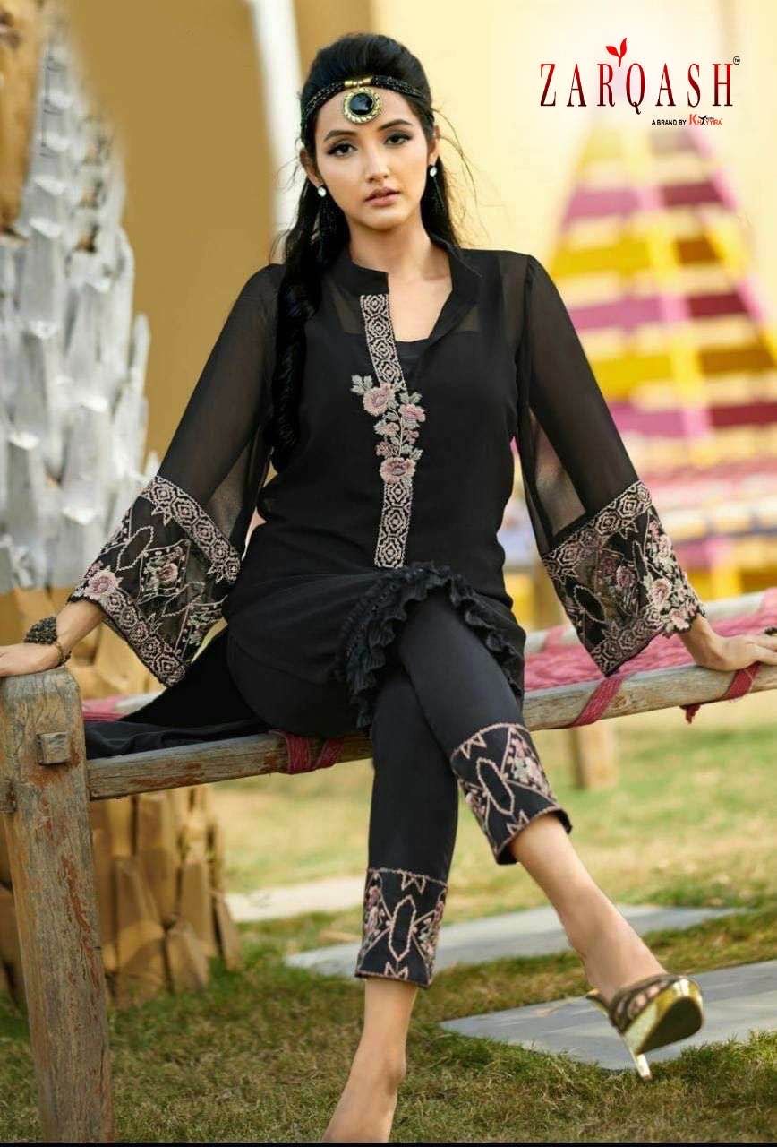 133 Zarqash Fox Georgette Kurti Pant Set