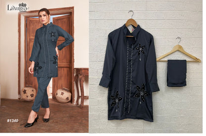 1340 Laxuria Trendz Bsy Satin Co Ord Set