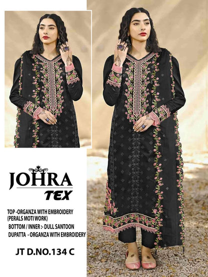 134 Johra Tex Organza Pakistani Salwar Suits