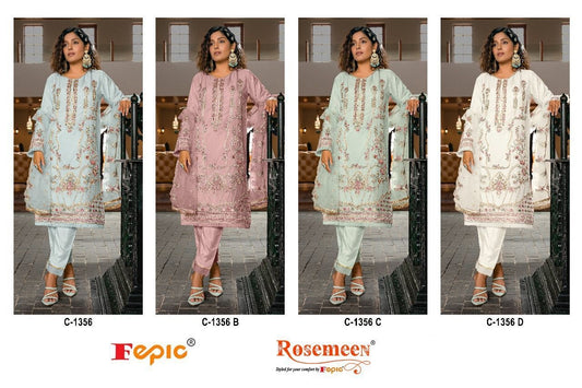 1356-Colors Fepic Organza Pakistani Salwar Suits
